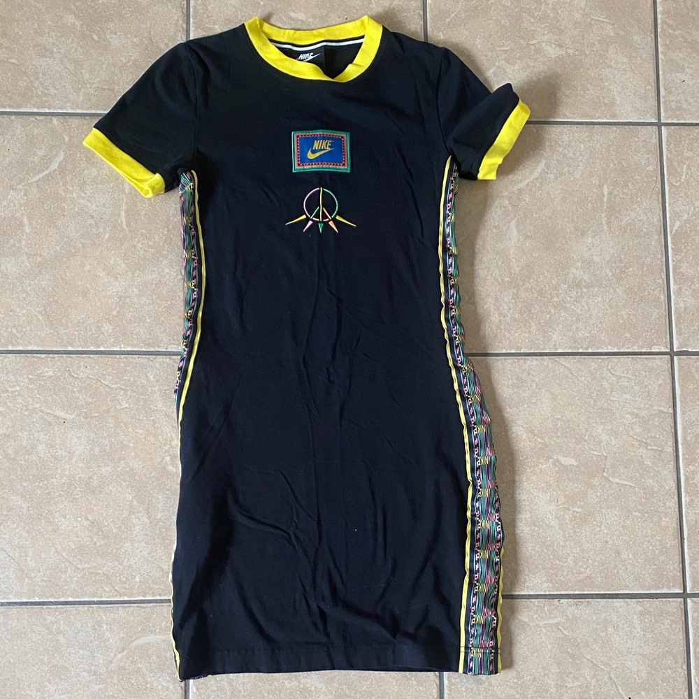Nike Black Dress with Yellow Accents
